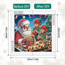 Load image into Gallery viewer, Diamond Painting - Partial Special Shaped - Santa Claus (30*30CM)