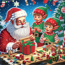 Load image into Gallery viewer, Diamond Painting - Partial Special Shaped - Santa Claus (30*30CM)