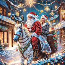 Load image into Gallery viewer, Diamond Painting - Partial Special Shaped - Santa Claus (30*30CM)