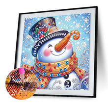 Load image into Gallery viewer, Diamond Painting - Partial Special Shaped - Winter snowman (30*30CM)