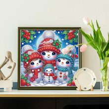 Load image into Gallery viewer, Diamond Painting - Partial Special Shaped - Winter snowman (30*30CM)
