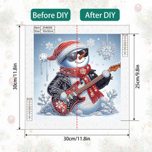 Load image into Gallery viewer, Diamond Painting - Partial Special Shaped - Winter snowman (30*30CM)