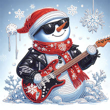 Load image into Gallery viewer, Diamond Painting - Partial Special Shaped - Winter snowman (30*30CM)
