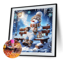 Load image into Gallery viewer, Diamond Painting - Partial Special Shaped - Winter snowman (30*30CM)