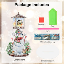 Load image into Gallery viewer, Christmas Snowman Table Top Diamond Painting Ornament Kits for Home Office Decor