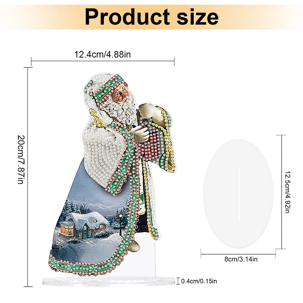 Christmas Snowman Table Top Diamond Painting Ornament Kits for Home Office Decor