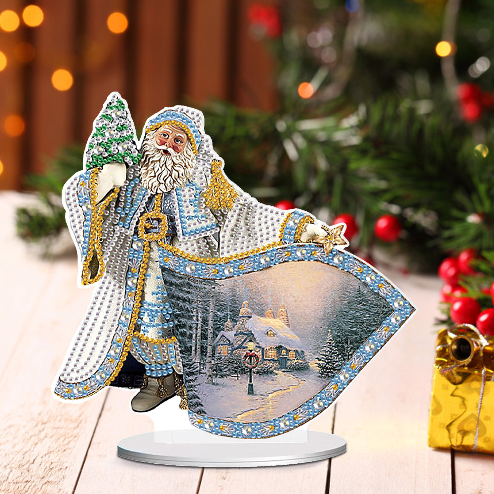 Christmas Snowman Table Top Diamond Painting Ornament Kits for Home Office Decor