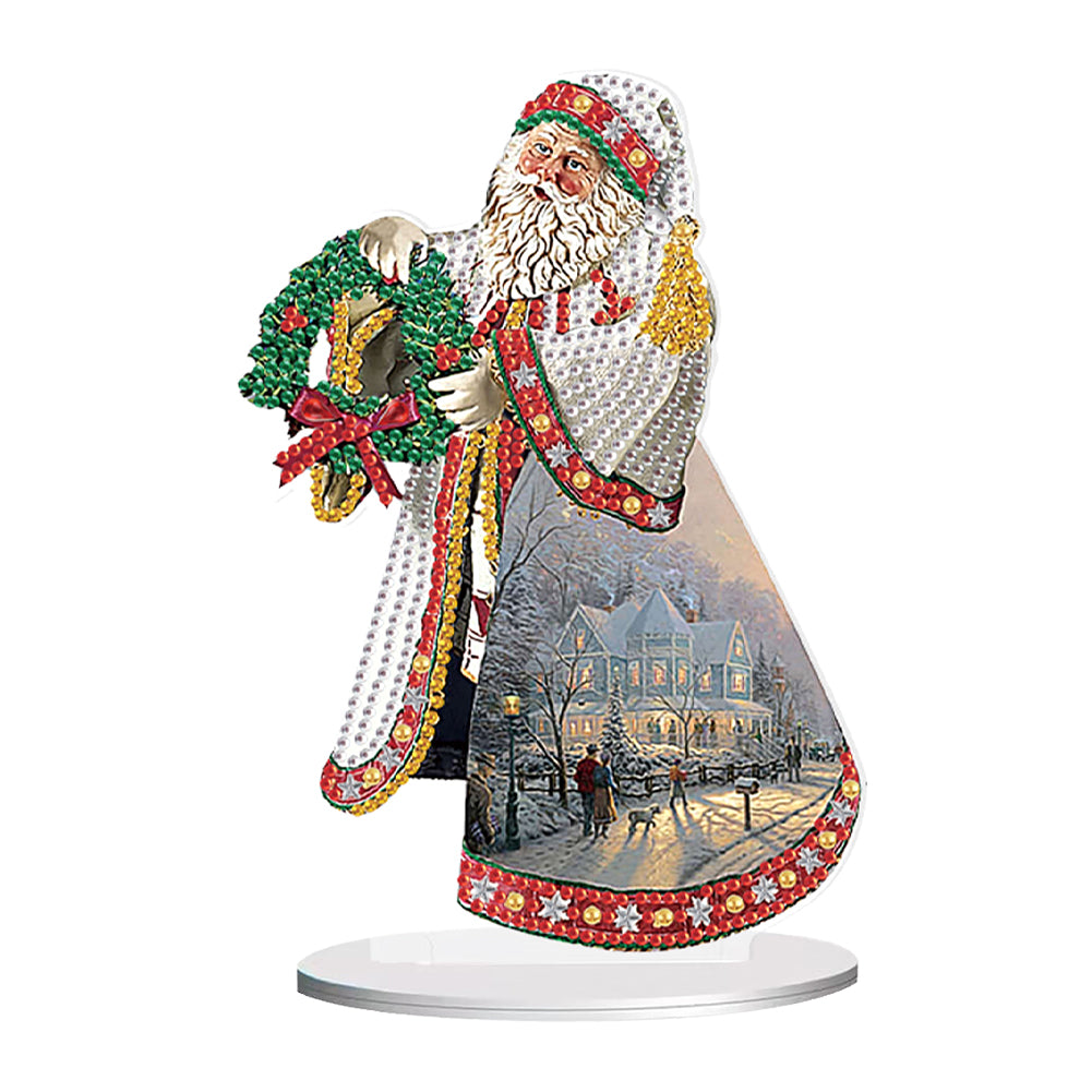 Christmas Snowman Table Top Diamond Painting Ornament Kits for Home Office Decor