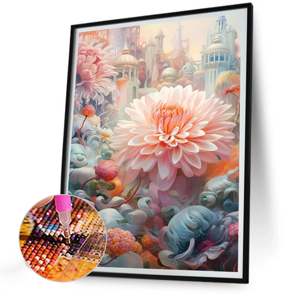 Diamond Painting - Full Round - Blooming flowers (30*40CM)