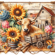 Load image into Gallery viewer, 4pcs Round Diamond Painting Set - Farm scenery series (40*40CM)