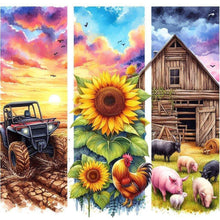 Load image into Gallery viewer, 4pcs Round Diamond Painting Set - Farm scenery series (40*40CM)