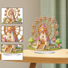 Load image into Gallery viewer, Acrylic Special Shaped Castle Ferris Wheel Desktop Diamond Painting Ornament Kit