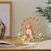 Load image into Gallery viewer, Acrylic Special Shaped Castle Ferris Wheel Desktop Diamond Painting Ornament Kit