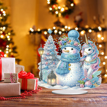 Load image into Gallery viewer, Acrylic Special Shaped Cute Snowman Table Top DIY Diamond Painting Ornament Kits