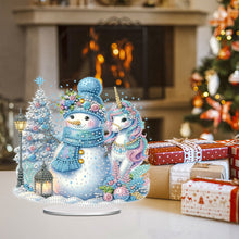 Load image into Gallery viewer, Acrylic Special Shaped Cute Snowman Table Top DIY Diamond Painting Ornament Kits