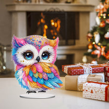 Load image into Gallery viewer, Acrylic Special Shaped Cute Owl Table Top 5D DIY Diamond Painting Ornament Kits