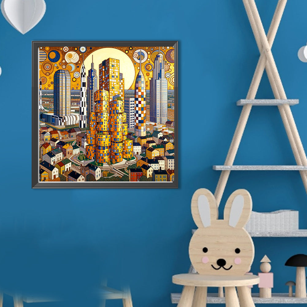 Diamond Painting - Full Round - High-rise buildings (40*40CM)