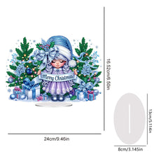 Load image into Gallery viewer, Acrylic Special Shape Girl Diamond Painting Desktop Decors for Home Office Decor