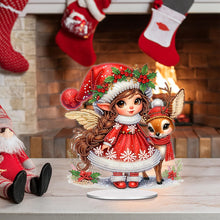 Load image into Gallery viewer, Acrylic Special Shape Girl Diamond Painting Desktop Decors for Home Office Decor