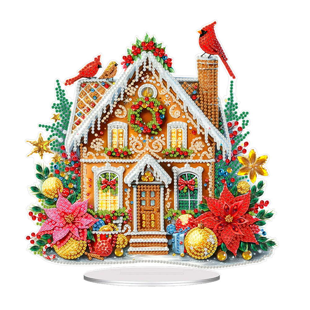 Acrylic Special Shape Girl Diamond Painting Desktop Decors for Home Office Decor