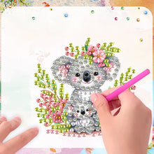 Load image into Gallery viewer, 6Pcs Acrylic Animals And Flowers Diamond Art Fridge Magnet for Car Mailbox Decor