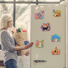 Load image into Gallery viewer, 6Pcs Acrylic Animals And Flowers Diamond Art Fridge Magnet for Car Mailbox Decor
