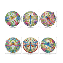 Load image into Gallery viewer, 6Pcs Acrylic Animals And Flowers Diamond Art Fridge Magnet for Car Mailbox Decor