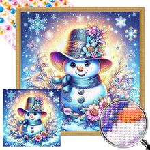 Load image into Gallery viewer, AB Diamond Painting - Full Round - Cute little snowman (40*40CM)