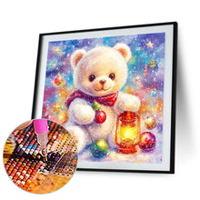 Load image into Gallery viewer, Diamond Painting - Full Round - White bear in winter (30*30CM)