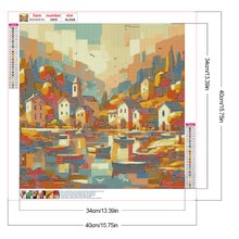 Load image into Gallery viewer, Diamond Painting - Full Round - House by the sea (40*40CM)