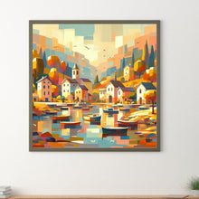 Load image into Gallery viewer, Diamond Painting - Full Round - House by the sea (40*40CM)