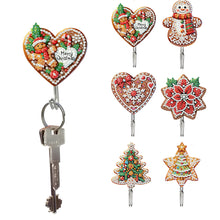 Load image into Gallery viewer, 6Pcs Christmas Diamond Painting Hooks Diamond Art Craft Wall Hooks Home Decor