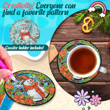 Load image into Gallery viewer, 6Pcs Wooden Tree Of Life DIY Coaster Diamond Dot Kits Round Diamond Art Coasters