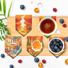 Load image into Gallery viewer, 6Pcs Wooden Tree Of Life DIY Coaster Diamond Dot Kits Round Diamond Art Coasters