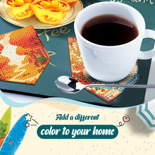 Load image into Gallery viewer, 6Pcs Wooden Tree Of Life DIY Coaster Diamond Dot Kits Round Diamond Art Coasters