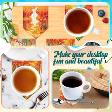 Load image into Gallery viewer, 6Pcs Wooden Tree Of Life DIY Coaster Diamond Dot Kits Round Diamond Art Coasters