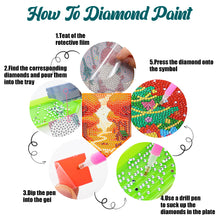 Load image into Gallery viewer, 6Pcs Wooden Tree Of Life DIY Coaster Diamond Dot Kits Round Diamond Art Coasters
