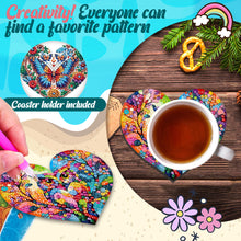 Load image into Gallery viewer, 6Pcs Wooden Tree Of Life DIY Coaster Diamond Dot Kits Round Diamond Art Coasters