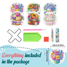 Load image into Gallery viewer, 6Pcs Wooden Tree Of Life DIY Coaster Diamond Dot Kits Round Diamond Art Coasters