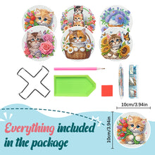 Load image into Gallery viewer, 6Pcs Wooden Tree Of Life DIY Coaster Diamond Dot Kits Round Diamond Art Coasters