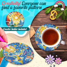 Load image into Gallery viewer, 6Pcs Wooden Tree Of Life DIY Coaster Diamond Dot Kits Round Diamond Art Coasters