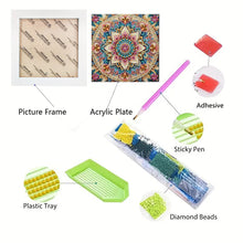 Load image into Gallery viewer, Diamond Painting - Partial Special Shaped - Mandala (with frame) (2*19.2CM)