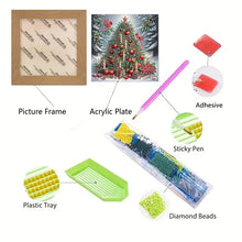 Load image into Gallery viewer, Diamond Painting - Partial Special Shaped - Christmas Tree (with frame) (2*19.2CM)