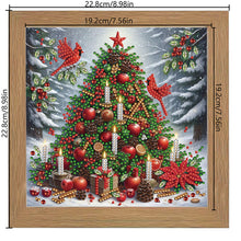 Load image into Gallery viewer, Diamond Painting - Partial Special Shaped - Christmas Tree (with frame) (2*19.2CM)