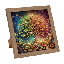 Load image into Gallery viewer, Diamond Painting - Partial Special Shaped - Christmas Tree (with frame) (2*19.2CM)