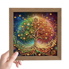 Load image into Gallery viewer, Diamond Painting - Partial Special Shaped - Christmas Tree (with frame) (2*19.2CM)
