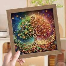 Load image into Gallery viewer, Diamond Painting - Partial Special Shaped - Christmas Tree (with frame) (2*19.2CM)