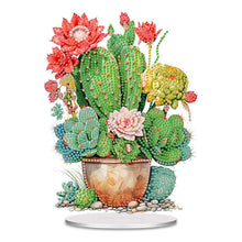 Load image into Gallery viewer, Acrylic Cactus Pot 5D DIY Diamond Art Tabletop Decorations for Home Office Decor