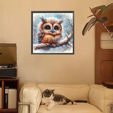 Load image into Gallery viewer, Diamond Painting - Full Square - Small animals in the snow (30*30CM)