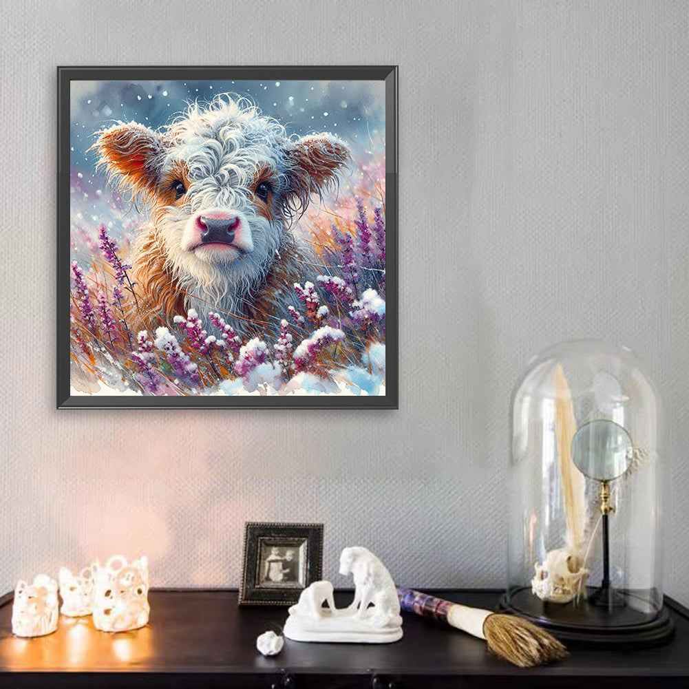Diamond Painting - Full Square - Small animals in the snow (30*30CM)